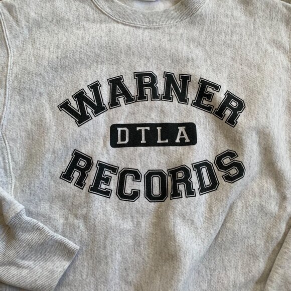 Champion Reverse Weave Warner Records Crewneck Sweatshirt S - Picture 8 of 8